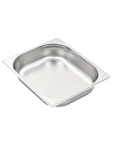 Contenitori Gastronorm 4 pz GN 1/2 65 mm in Acciaio Inox