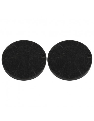 Filtri a Carbone per Cappa 2 pz Nero