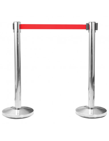 Palletto con Nastro Estraibile per Aeroporto in Acciaio Argento