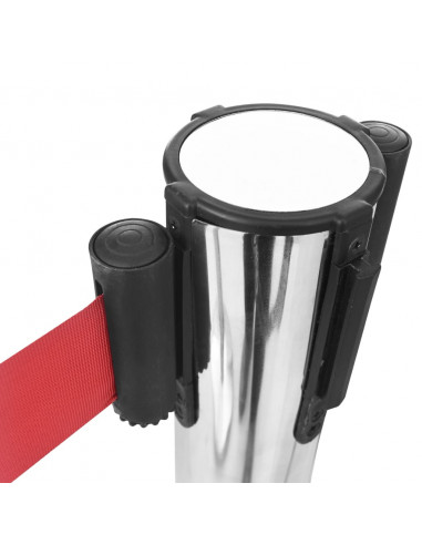 Palletto con Nastro Estraibile per Aeroporto in Acciaio Argento