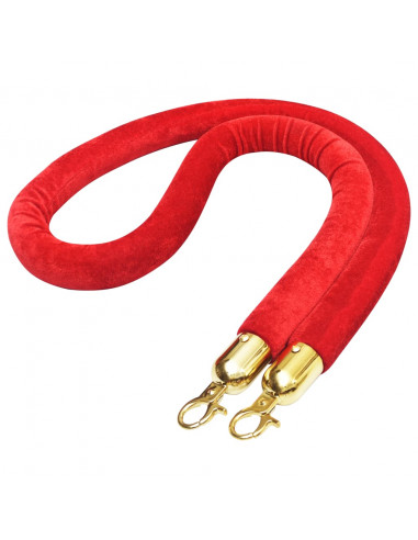 Cordone per Transenne Rosso e Oro in Velluto