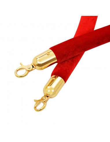 Cordone per Transenne Rosso e Oro in Velluto