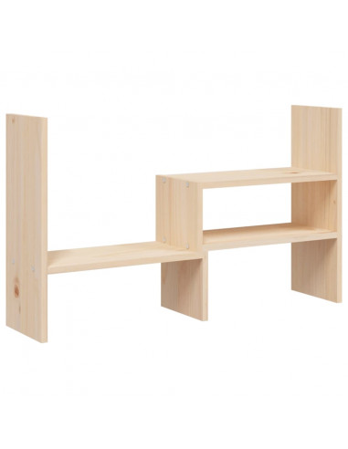 Supporto per Monitor (39-72)x17x43 cm in Legno Massello di Pino