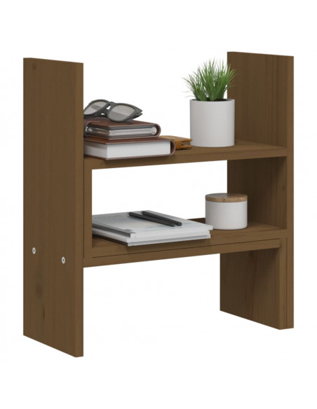 Supporto Monitor Miele (39-72)x17x43 cm Legno Massello di Pino