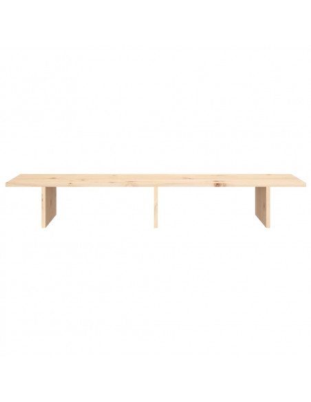 Supporto per Monitor 100x27x15cm in Legno Massello di Pino