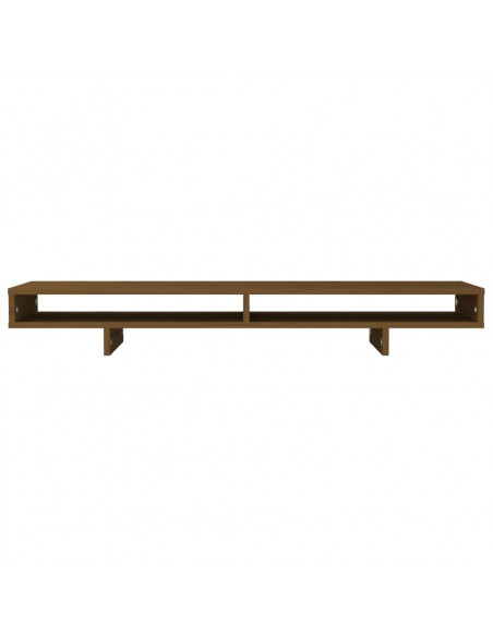 Supporto per Monitor Miele 100x27x14 cm Legno Massello di Pino