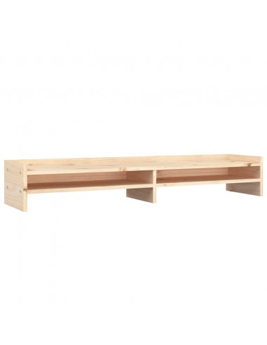 Supporto per Monitor 100x24x16 cm in Legno Massello di Pino