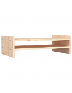 Supporto per Monitor 50x27x15 cm in Legno Massello di Pino 2