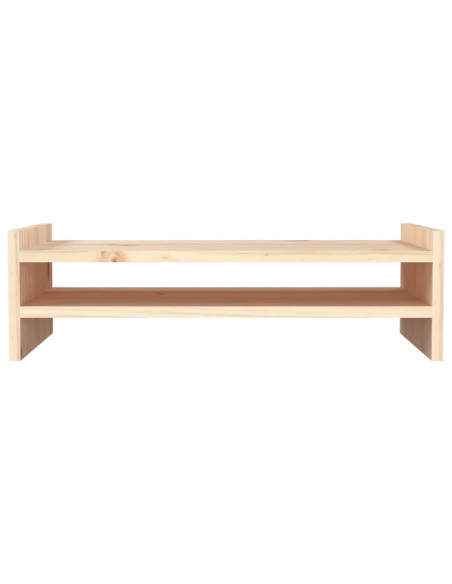 Supporto per Monitor 50x27x15 cm in Legno Massello di Pino