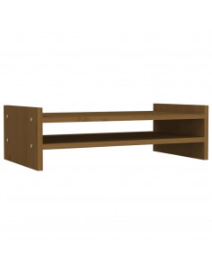 Supporto per Monitor Miele 50x27x15 cm Legno Massello di Pino 2