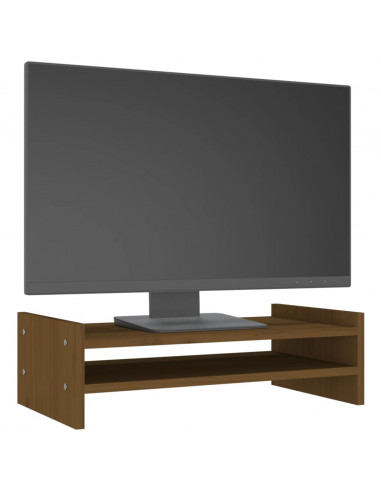 Supporto per Monitor Miele 50x27x15 cm Legno Massello di Pino