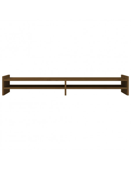 Supporto per Monitor Miele 100x27x15 cm Legno Massello di Pino