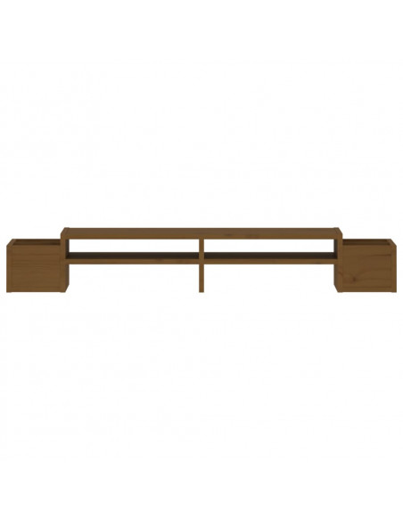 Supporto per Monitor Miele 100x27,5x15cm Legno Massello di Pino
