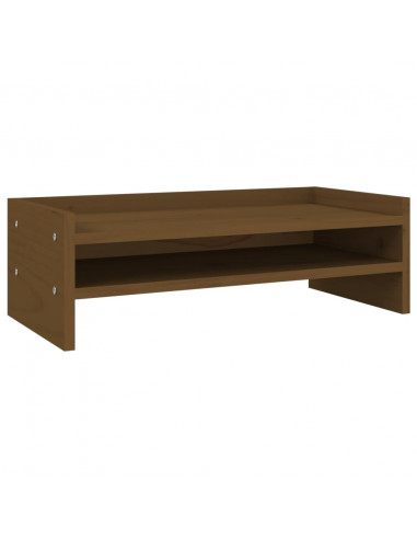 Supporto per Monitor Miele 50x24x16 cm Legno Massello di Pino