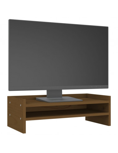 Supporto per Monitor Miele 50x24x16 cm Legno Massello di Pino