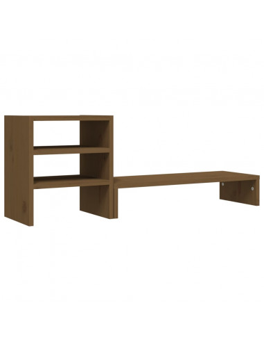 Supporto per Monitor Miele 81x20x30 cm Legno Massello di Pino