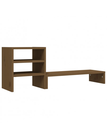 Supporto per Monitor Miele 81x20x30 cm Legno Massello di Pino