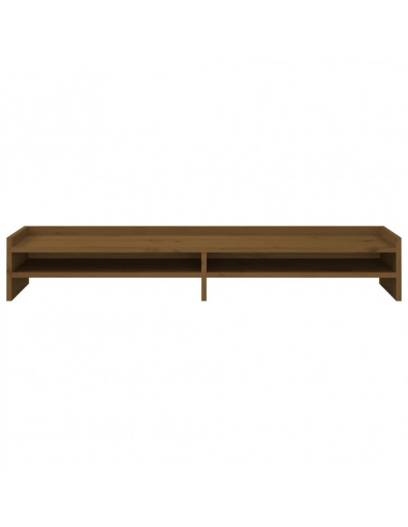 Supporto per Monitor Miele 100x24x16 cm Legno Massello di Pino