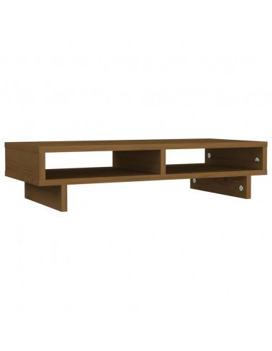 Supporto per Monitor Miele 60x27x14 cm Legno Massello di Pino
