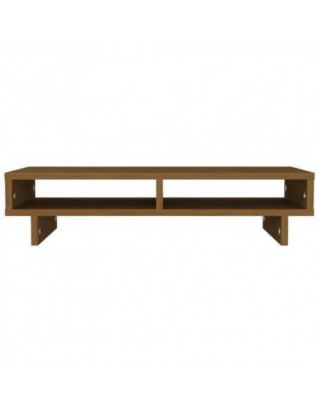 Supporto per Monitor Miele 60x27x14 cm Legno Massello di Pino
