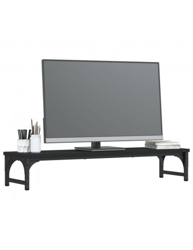 Supporto per Monitor Nero 85x23x15,5 cm Legno Multistrato
