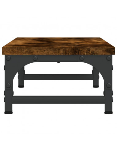 Supporto per Monitor Rovere Fumo 55x23x14 cm Legno Multistrato