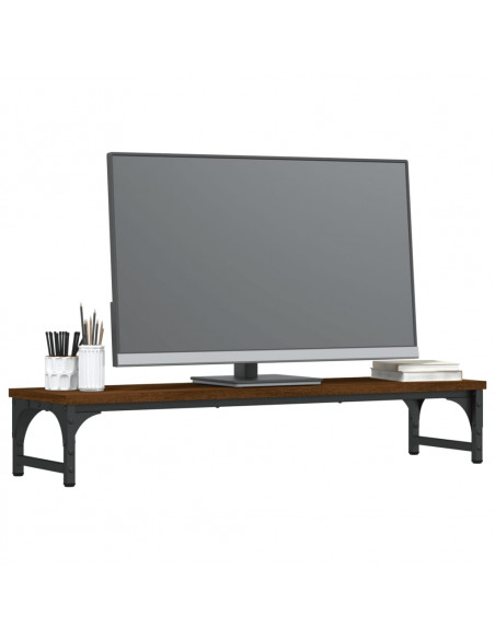 Supporto Monitor Rovere Marrone 85x23x15,5 cm Legno Multistrato