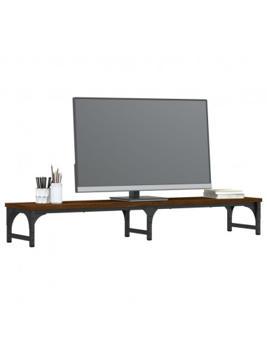 Supporto Monitor Rovere Marrone 105x23x15,5cm Legno Multistrato