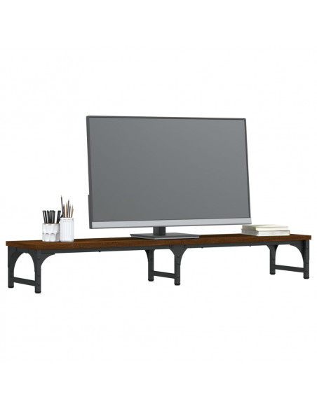 Supporto Monitor Rovere Marrone 105x23x15,5cm Legno Multistrato