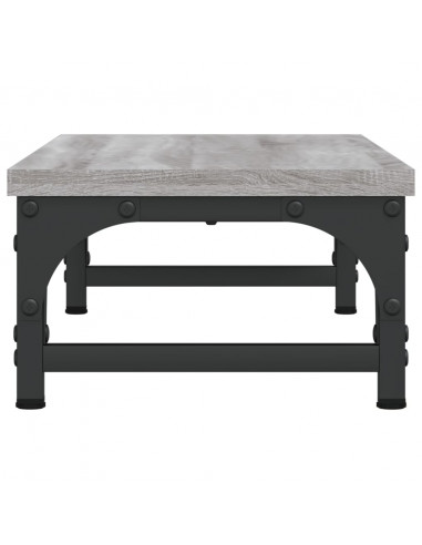 Supporto per Monitor Grigio Sonoma 55x23x14cm Legno Multistrato