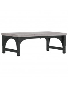 Supporto per Monitor Grigio Sonoma 37x23x14cm Legno Multistrato 2