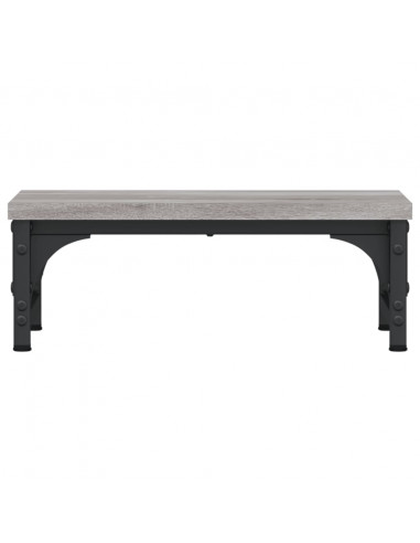 Supporto per Monitor Grigio Sonoma 37x23x14cm Legno Multistrato