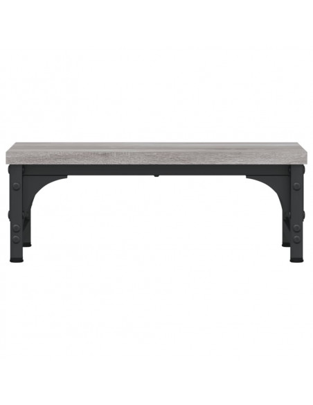 Supporto per Monitor Grigio Sonoma 37x23x14cm Legno Multistrato