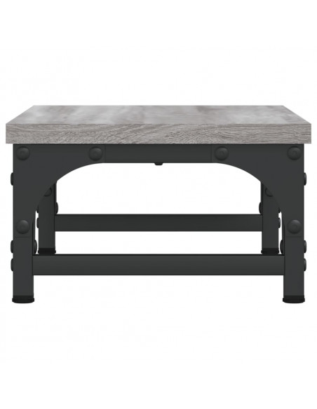 Supporto per Monitor Grigio Sonoma 37x23x14cm Legno Multistrato