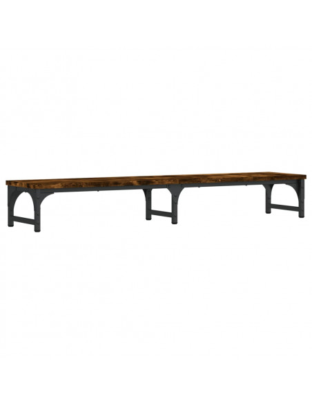 Supporto Monitor Rovere Fumo 105x23x15,5 cm Legno Multistrato