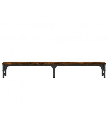 Supporto Monitor Rovere Fumo 105x23x15,5 cm Legno Multistrato