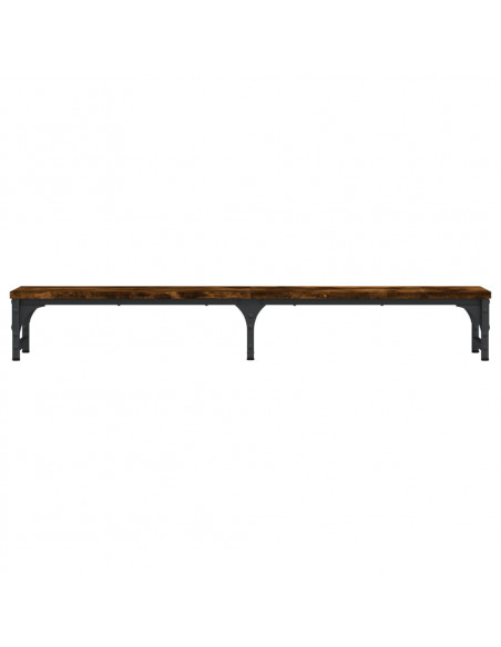 Supporto Monitor Rovere Fumo 105x23x15,5 cm Legno Multistrato