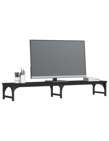 Supporto per Monitor Nero 105x23x15,5 cm Legno Multistrato