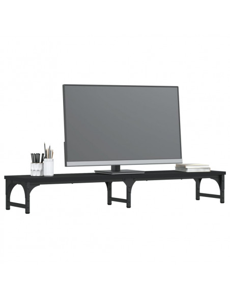 Supporto per Monitor Nero 105x23x15,5 cm Legno Multistrato