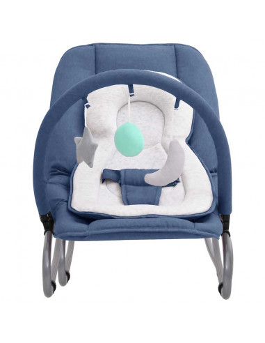 Sdraietta per Neonato Blu Marino in Acciaio