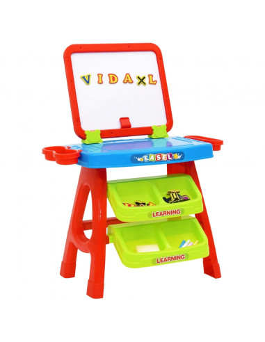 Set da Gioco 3-1 per Bambini con Cavalletto e Scrivania