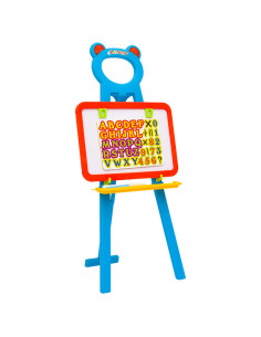 Cavalletto 2-1 per Bambini con Lavagna Nera e Lavagna Bianca 2