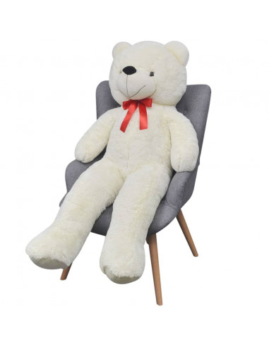 Orsacchiotto di Peluche XXL Bianco 135 cm