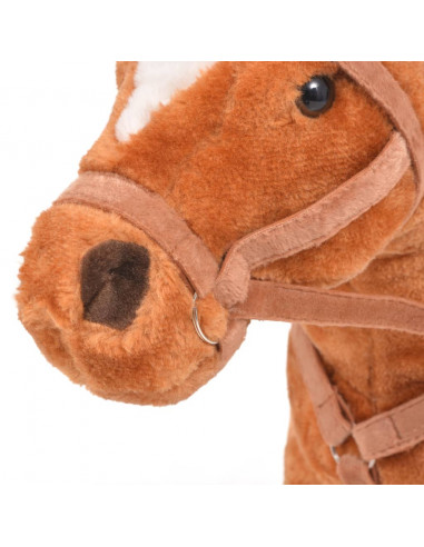 Cavallo in Peluche in Piedi Marrone