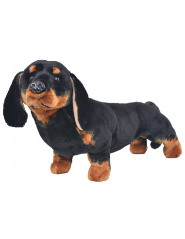 Cane Bassotto in Peluche in Piedi Nero XXL