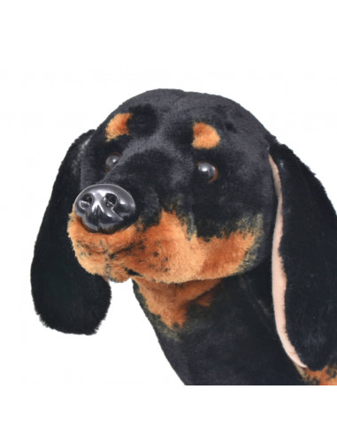 Cane Bassotto in Peluche in Piedi Nero XXL