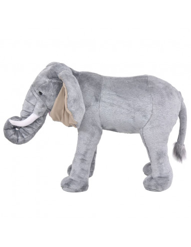 Elefante in Peluche in Piedi Grigio XXL
