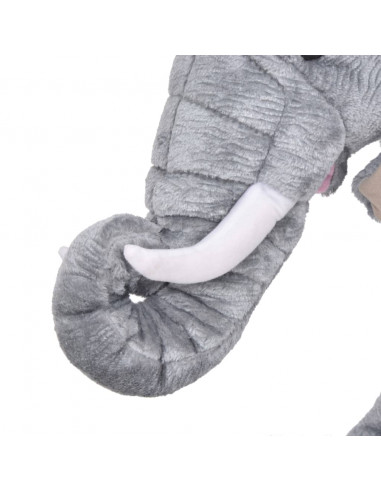 Elefante in Peluche in Piedi Grigio XXL