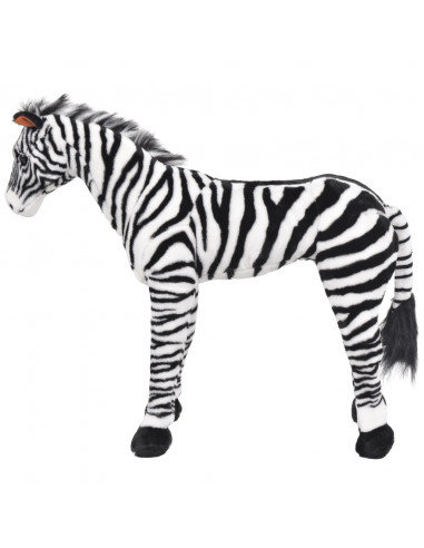 Zebra in Peluche in Piedi Nera e Bianca XXL