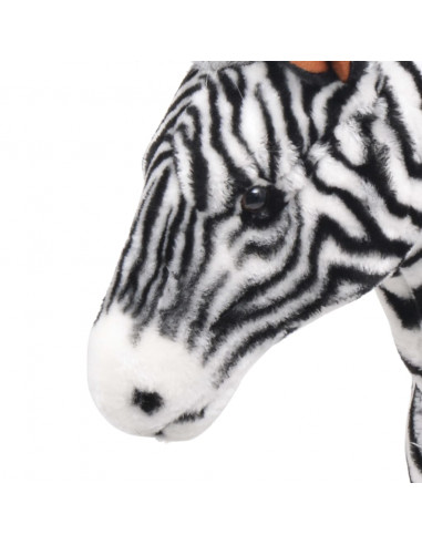 Zebra in Peluche in Piedi Nera e Bianca XXL